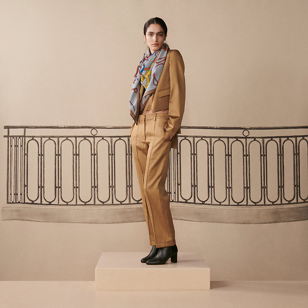 HERMES 取り回す エルメス ヴィンテージ シャツ メンズ セリエボタン