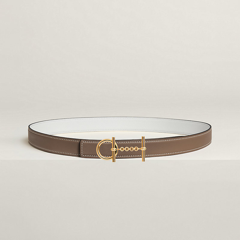 Croisiere belt buckle & Reversible leather strap 24 mm