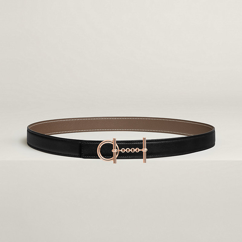 Croisiere belt buckle & Reversible leather strap 24 mm