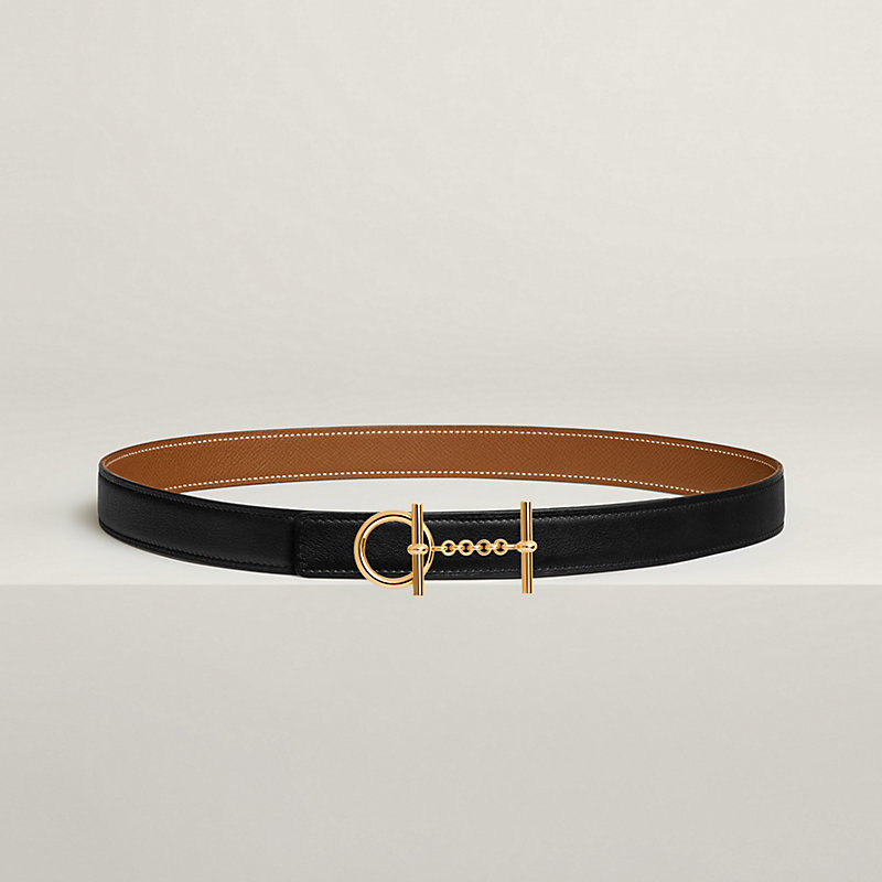 Croisiere belt buckle & Reversible leather strap 24 mm