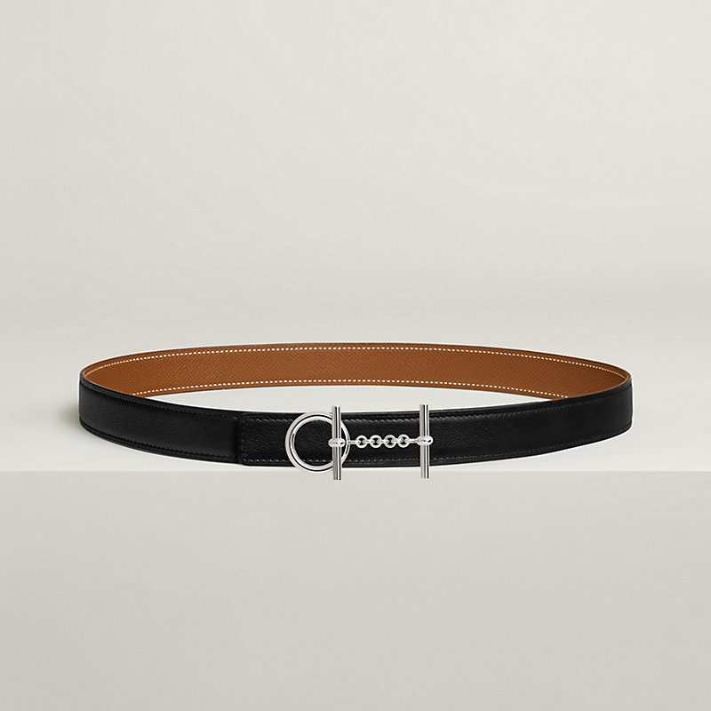 Croisiere belt buckle & Reversible leather strap 24 mm