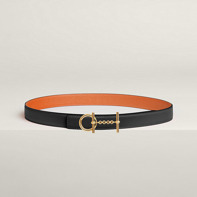 Croisiere belt buckle & Reversible leather strap 24 mm