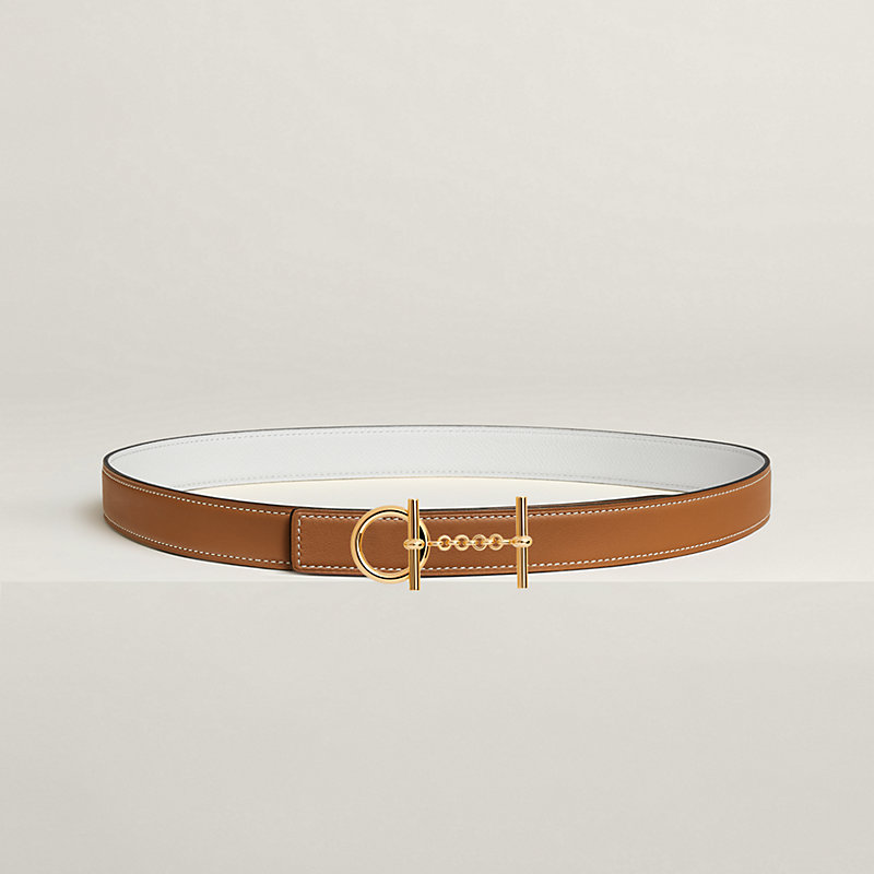 Croisiere belt buckle & Reversible leather strap 24 mm