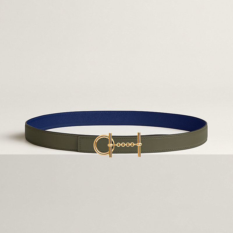 Croisiere belt buckle & Reversible leather strap 24 mm
