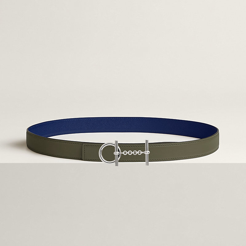 Croisiere belt buckle & Reversible leather strap 24 mm