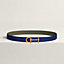 Croisiere belt buckle & Reversible leather strap 24 mm, view 2 of 3