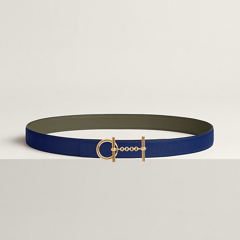 Croisiere belt buckle & Reversible leather strap 24 mm
