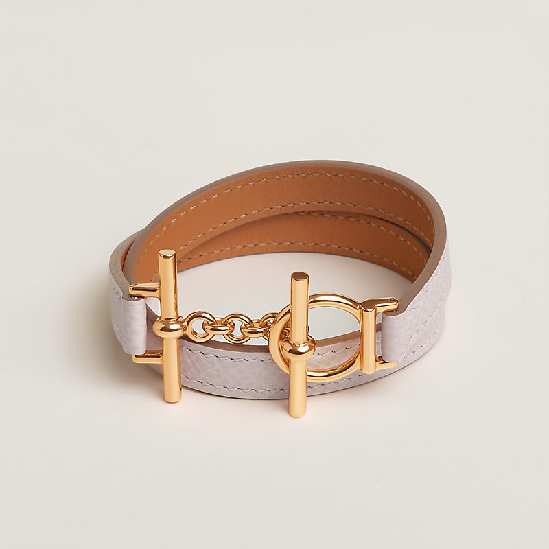 ギフトにも☆HERMES】レザーブレスレットCROISIERE DOUBLE TOUR croisiere-double-tour-bracelet