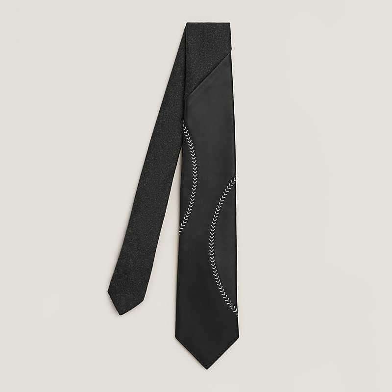 Cuir Baseball tie