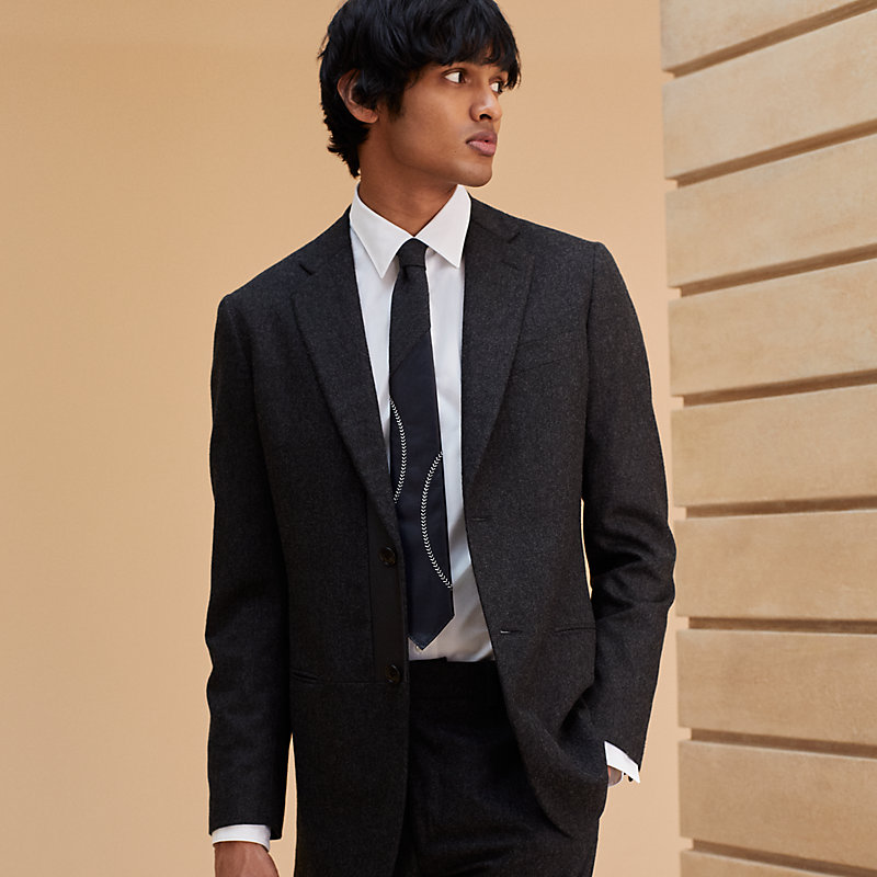 Cuir Baseball tie
