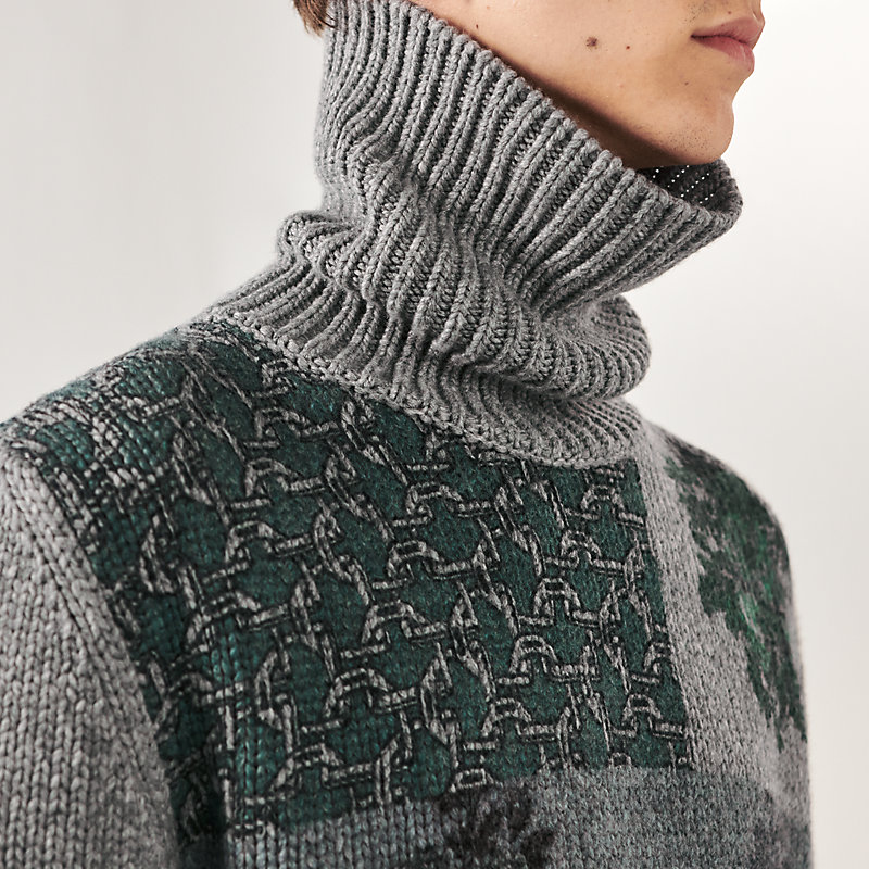 Decalcomanie turtleneck sweater