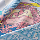 View: Detail, Della Cavalleria double face scarf 90