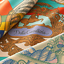 View: Detail, Della Cavalleria double face scarf 90