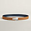 Destrier belt buckle & Contrast reversible leather strap 32&nbsp;mm, View: , view 1 of 3