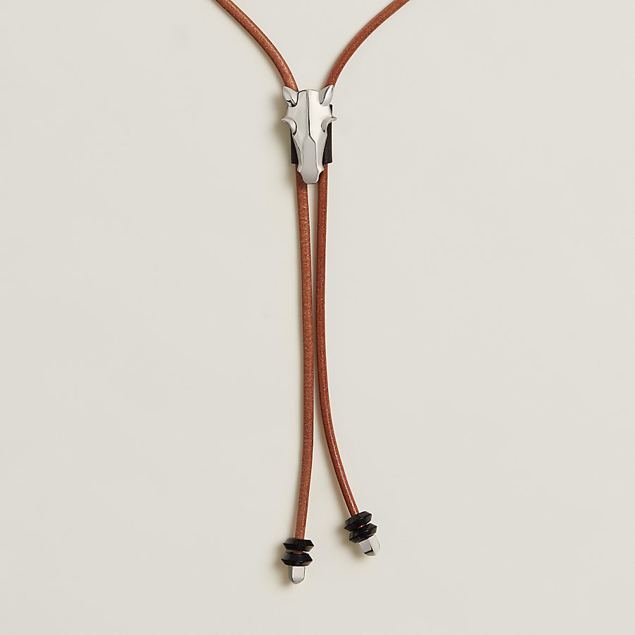 Destrier bolo tie necklace