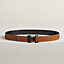 Dive So Black belt buckle & Reversible leather strap 32 mm, View: , view 2 of 2