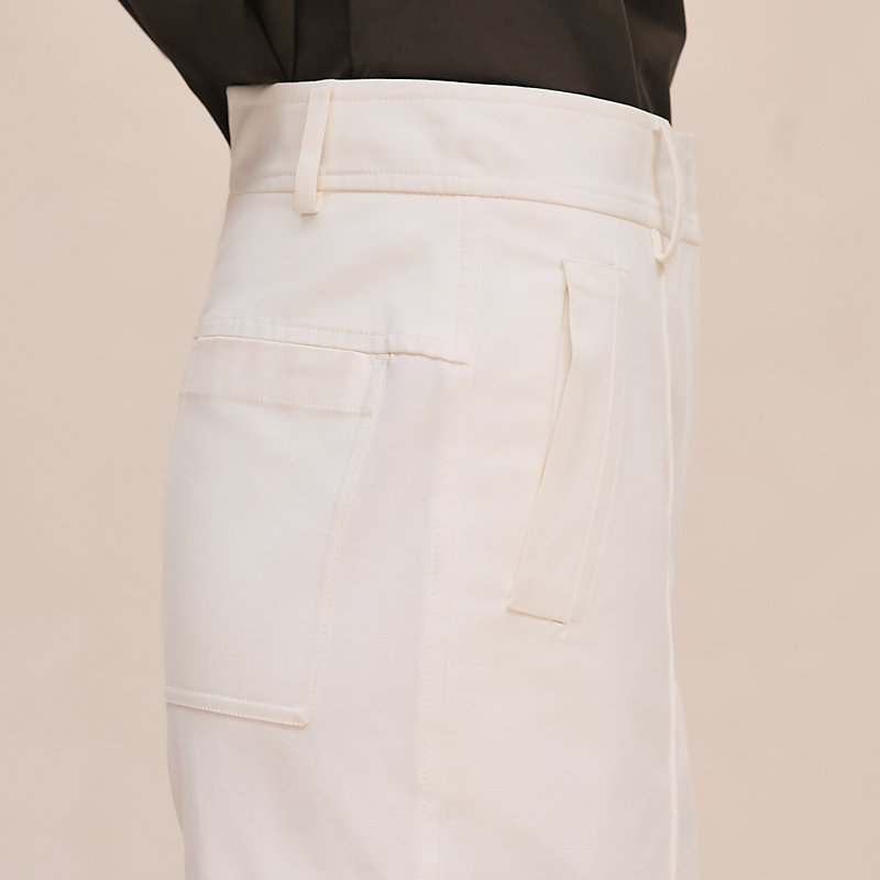 Double cotton twill shorts