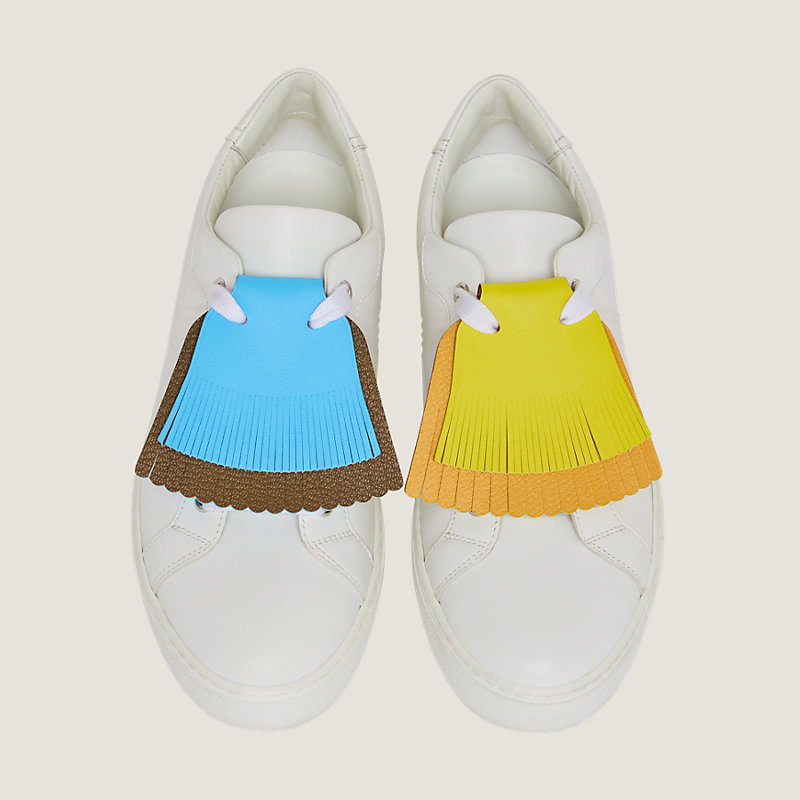 Double-fringe shoe accessory