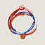 View: front, Double tour silk bracelet