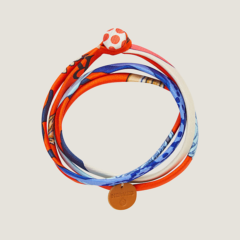 Double tour silk bracelet