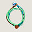 View: front, Double tour silk bracelet