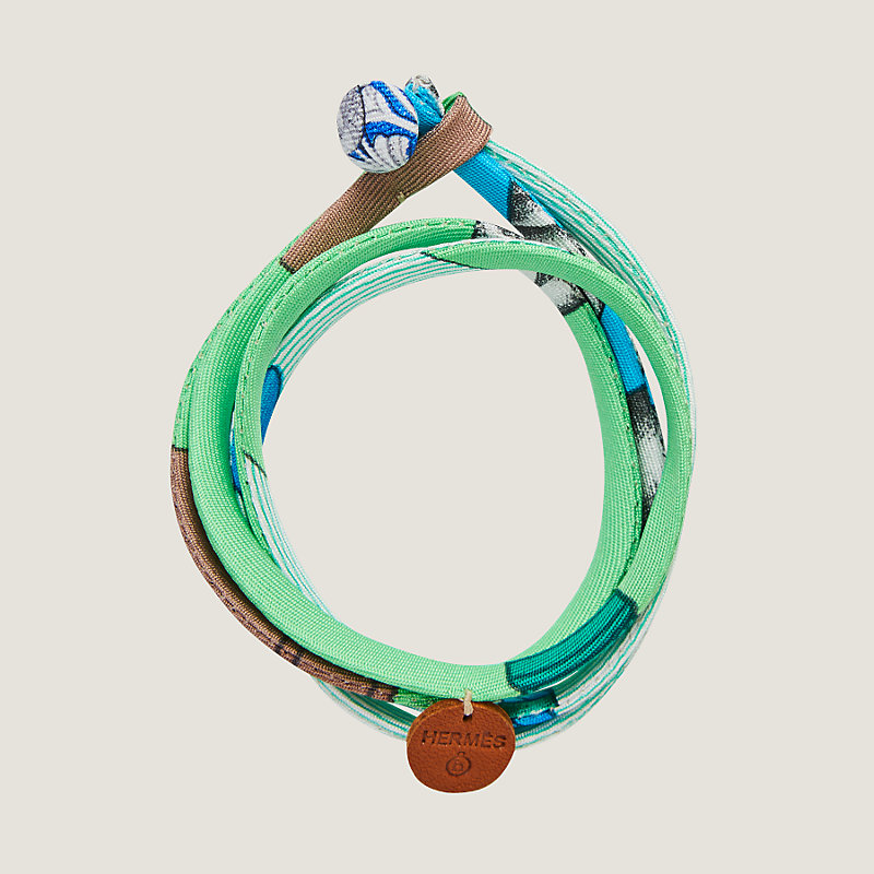 Double tour silk bracelet