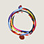 View: front, Double tour silk bracelet