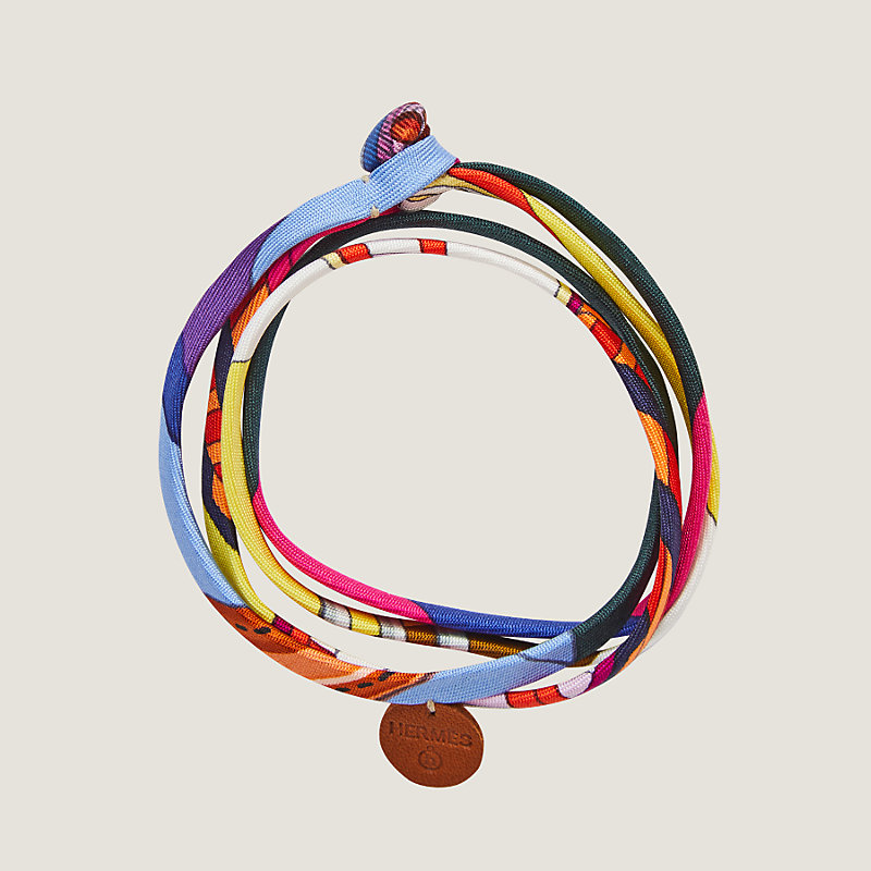 Double tour silk bracelet