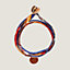 View: front, Double tour silk bracelet