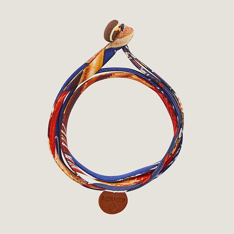 Double tour silk bracelet