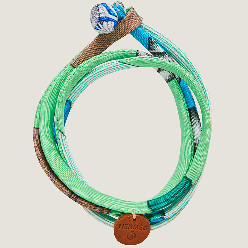 Double tour silk bracelet