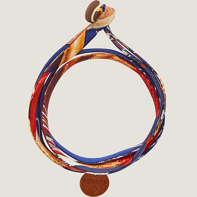 Double tour silk bracelet