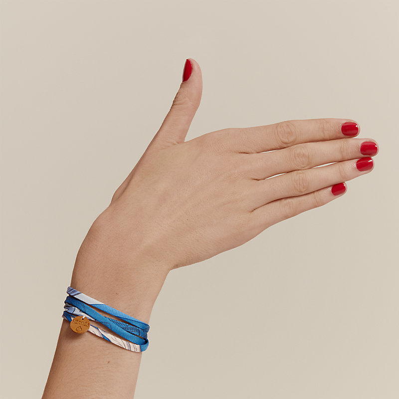Double tour silk bracelet