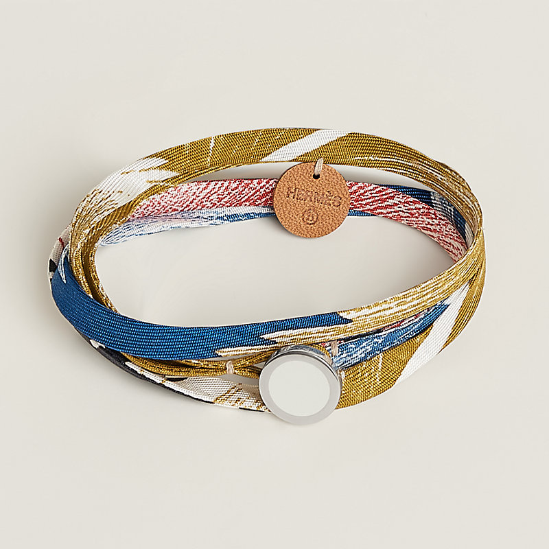 Double tour silk bracelet