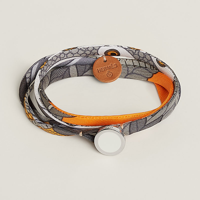 Double tour silk bracelet
