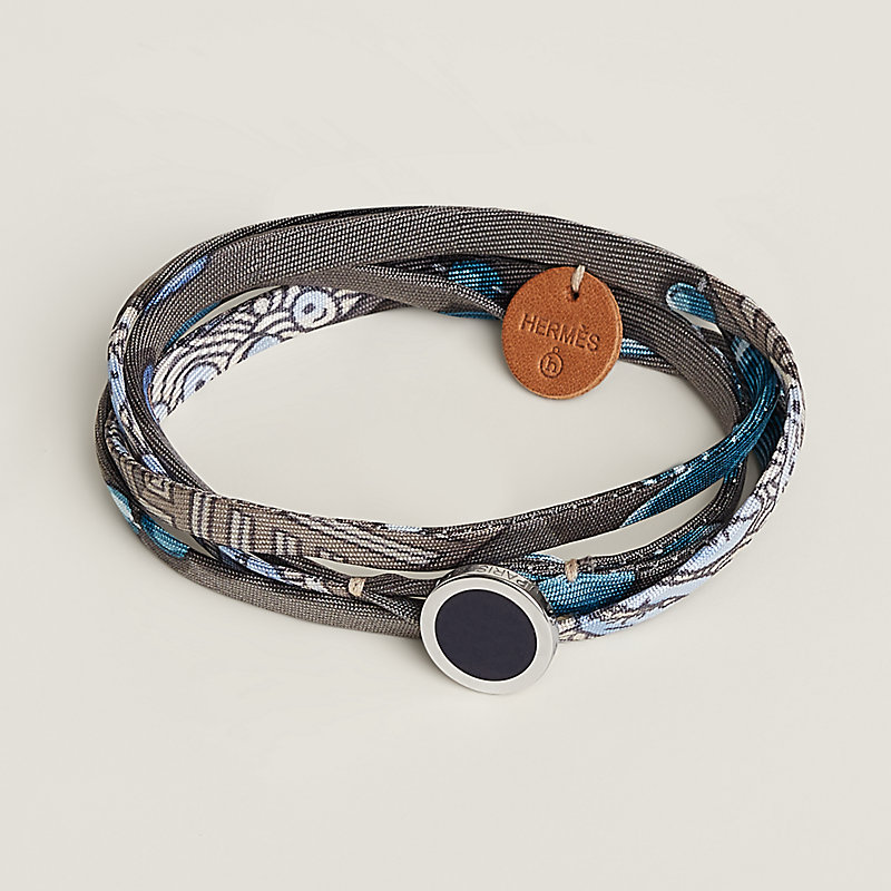 Double tour silk bracelet