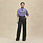 View: Worn, Draped collar shirt