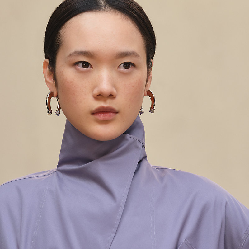 Draped collar shirt