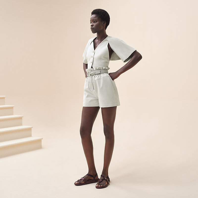 Drawstring belted shorts | Hermès Mainland China