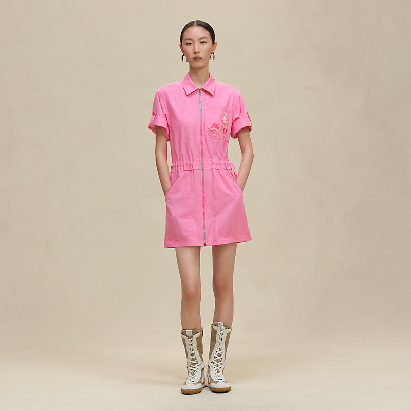 Drawstring minidress