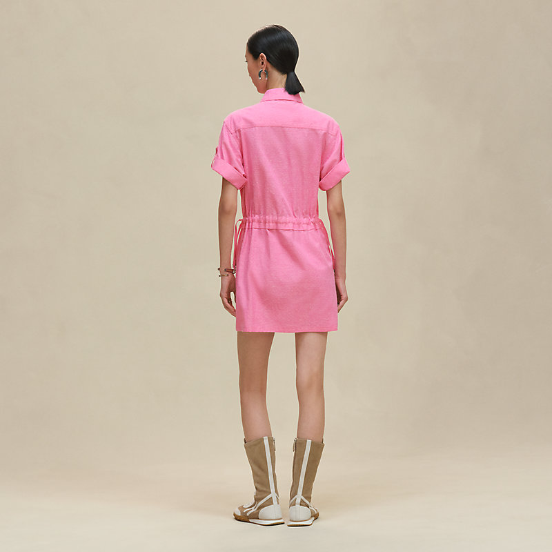Drawstring minidress