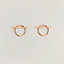 View: Worn, Echappee Hermes earrings, medium model