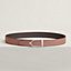 Ecrin belt buckle & Reversible leather strap 32 mm, view 1 of 2