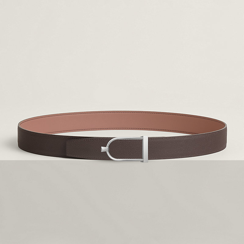 Ecrin belt buckle & Reversible leather strap 32 mm
