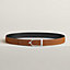 View: , Ecrin belt buckle & Reversible leather strap 32 mm