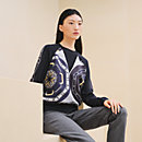 View: Worn, "Effet Kaleidoscope" long-sleeve twillaine sweater