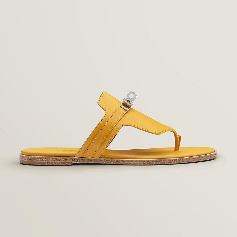 yellow summer sandals