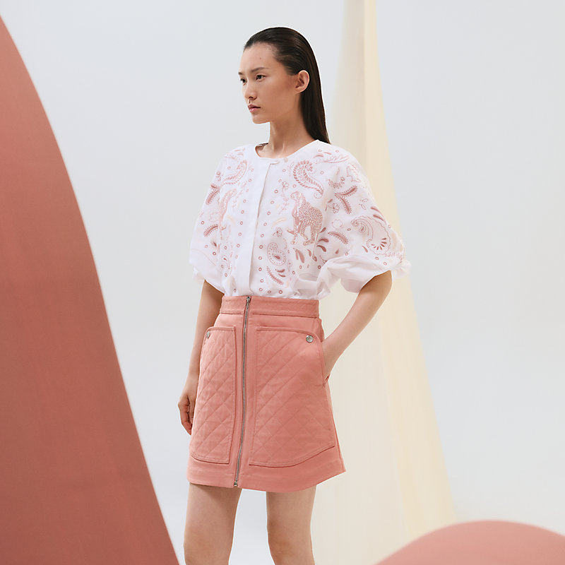 Embroidered beach shirt