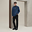 Embroidered boxy fit denim shirt, View: Worn, worn, view 1 of 6
