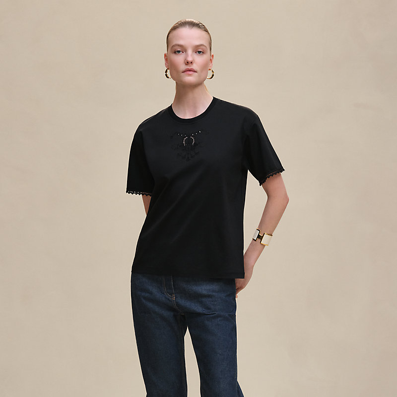 Embroidered maxi t-shirt